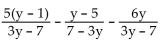Subtract. Simplify, if possible. -  A)    B)    C)    D)   