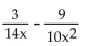 Subtract. Simplify, if possible. -  A)    B)    C)    D)   