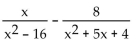 Subtract. Simplify, if possible. -  A)    B)    C)    D)   