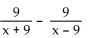 Subtract. Simplify, if possible. -  A)    B)  0 C)    D)   