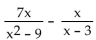 Subtract. Simplify, if possible. -  A)    B)    C)    D)   