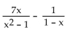 Subtract. Simplify, if possible. -  A)    B)    C)    D)   