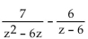 Subtract. Simplify, if possible. -  A)    B)    C)    D)   