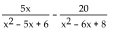 Subtract. Simplify, if possible. -  A)    B)    C)    D)   