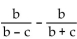 Subtract. Simplify, if possible. -  A)    B)    C)    D)  0