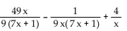 Perform the indicated operation. Simplify, if possible. -  A)    B)    C)    D)   