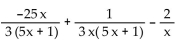 Perform the indicated operation. Simplify, if possible. -  A)    B)    C)    D)   