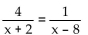 Solve the equation. -  A)    B)  - 10 C)    D)   