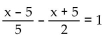Solve the equation. -  A)    B)  - 12 C)  - 15 D)   