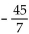 Solve the equation. -  A)    B)  - 12 C)  - 15 D)   