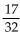 Solve. -The amount of tread left on a tire varies inversely as the number of miles the tire has traveled. A tire that has traveled 34,000 mi has   in of tread left. How much tread will be left on a tire that has traveled 13,000 mi? Express the answer as a fraction in simplest form. A)  832 in. B)    C)    D)   