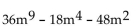 Factor. -  A)    B)  No common factor C)    D)   