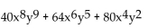 Factor. -  A)  No common factor B)    C)    D)   