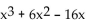 Factor. -   A)    B)  x(x + 8) (x - 2)  C)  x(x - 8) (x + 2)  D)   