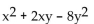 Factor. -  A)  (x + 4y) (x - 2y)  B)  (x - 4y) (x + y)  C)  (x - y) (x + 2y)  D)  (x - 4y) (x + 2y) 