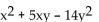 Factor. -   A)  (x - y) (x + 2y)  B)  (x + 7y) (x - 2y)  C)  (x - 7y) (x + 2y)  D)  (x - 7y) (x + y) 