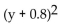 Factor. -  + 1.6y + 0.64 A)    B)    C)    D)  y(y + 1.6) 