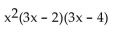 <strong>Factor.  </strong> A)   B) x(3x + 2)(3x + 4) C)   D)   <div style=padding-top: 35px> 