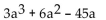 Factor. -  A)  3a(a + 5) (a + 3)  B)  3a(a - 5) (a + 3)  C)  3a(a + 5) (a - 3)  D)  3a(a - 5) (a - 3) 