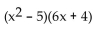 Factor. -  A)  2x(3x + 2) (x - 5)  B)  x(3x + 2) (2x - 10)  C)    D)  2(3x - 2) (x + 5) 