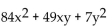 Factor. -  A)  (21x + 7y) (4x + y)  B)  7(3x + y) (4x + y)  C)  7(3x - y) (4x - y)  D)  (3x + y) (7x + 3y) 