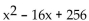 Determine whether the following is a trinomial square. -   