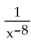 Express using positive exponents. Then simplify. -  A)    B)    C)    D)  8x