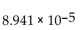 Convert to decimal notation. -  A)  0.0008941 B)  0.000008941 C)  -894,100 D)  0.00008941