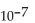 Convert to decimal notation. -   A)  0.00000001 B)  0.00001 C)  0.0000001 D)  0.000001