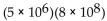 Multiply or divide and write scientific notation for the result. -  A)    B)    C)    D)   
