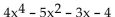 Identify the terms in the polynomial. -  A)    B)    C)    D)   