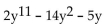 Identify the terms in the polynomial. -  A)    B)    C)    D)   