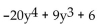 Identify the polynomial as a monomial, binomial, trinomial, or none of these. Give its degree. -  A)  Binomial, degree 4 B)  Trinomial, degree 8 C)  Trinomial, degree 4 D)  Trinomial, degree 7