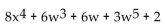 Identify the polynomial as a monomial, binomial, trinomial, or none of these. Give its degree. -  A)  None, degree 5 B)  Trinomial, degree 13 C)  Binomial, degree 14 D)  Trinomial, degree 5