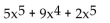 Collect like terms. -  A)    B)  Can't be simplified C)    D)   