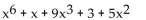 Arrange the polynomial in descending order. -  A)    B)    C)    D)   