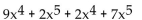 Collect like terms and then arrange in descending order. -  A)    B)    C)    D)   