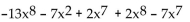 Collect like terms and then arrange in descending order. -  A)    B)  17x C)  Can't be simplified D)   