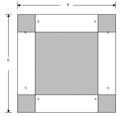 Solve the problem. -Find a polynomial for the the shaded areas of the figure.   A)    B)    C)    D)   