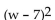 Multiply. -  A)  w + 49 B)    C)    D)   
