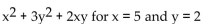 Evaluate the polynomial. -  A)  37 B)  67 C)  57 D)  45