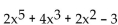 Find the degree of the polynomial. -  A)  4 B)  5 C)  2 D)  3
