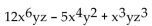 Find the degree of the polynomial. -  A)  4 B)  6 C)  3 D)  8