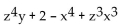 Find the degree of the polynomial. -  A)  4 B)  5 C)  6 D)  3