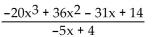 Perform the division. -  A)    B)    C)    D)   
