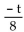 Solve using the multiplication principle. -  = 21 A)  -168 B)  -147 C)  -29 D)  -160