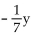 Solve using the multiplication principle. -  = 16 A)  -105 B)  -96 C)  -23 D)  -112