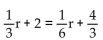 Solve. Clear fractions first. -  A)  4 B)  3 C)  -4 D)  -12