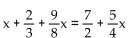 Solve. Clear fractions first. -  A)    B)    C)    D)   