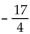 Solve. -(y - 9)  - (y + 8)  = 4y A)    B)    C)    D)   